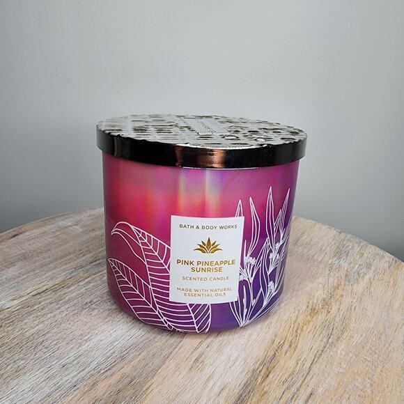 Bath & Body Works Other - Bath and Body Works Pink Pineapple Sunrise Candle 3 wick 14.5 ounces New